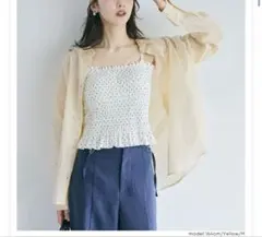 267y*美品 SLOBEIENA スローブイエナ 2WAY ドット楊柳ブラウス - メルカリ
