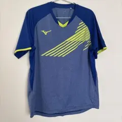 Mizuno 卓球ゲームシャツ ブルー×イエロー