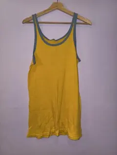 タンクトップ イエロー ブルー