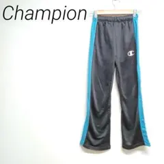 Champion ジャージ ブラック/ブルー　スポーツ ウエストゴム　150