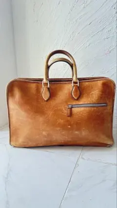 希少　Berluti ベルルッティ　レザーボストンバッグ　パティーヌ 袋付き Berluti ベルルッティ 未使用品 超希少 限定 ルビーパティーヌ