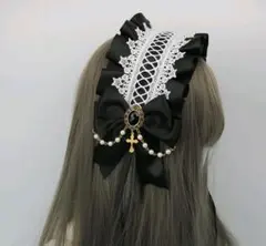 ヘッドドレス　黒