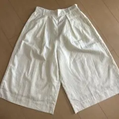 ストライプ ガウチョパンツ