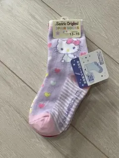 新品　キティちゃん　キッズ　靴下　3足セット　13〜15cm