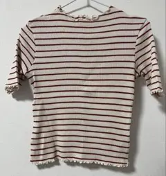 リブボーダーTシャツ