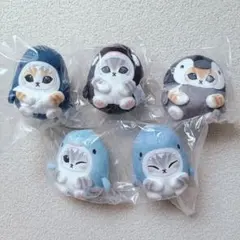 【匿名配送】mofusandモフサンド★海の生き物にゃんコロぬい 5種コンプ