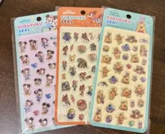 ディズニー ぷくぷくシール 3枚セット