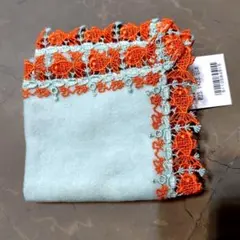 近沢レース　タオルハンカチ　金魚