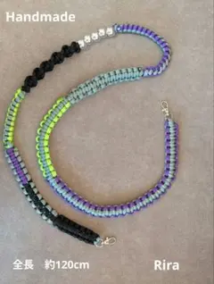 カラフルパラコードスマホショルダーストラップ