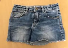 ZARA girls デニムショートパンツ　116