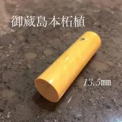 ⭐️木のダイヤモンド⭐️御蔵島本柘植印鑑13.5ミリ銀行印 実印サイズ