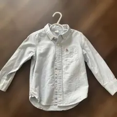ライトブルー ボタンダウンシャツ 3歳用