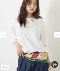 AMERICAN HOLIC 接触冷感スムースルーズクルーネックTシャツ