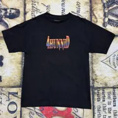 4HUNNID Tシャツ バックプリント ブラック M ストリート　古着のサムネイル