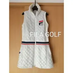 FILA GOLF★防寒中綿キルトワンピースМサイズレディースゴルフ