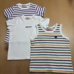 mikihouse ストライプ 半袖Ｔシャツ 80cm 3枚セット