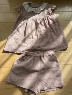 プティマイン 120cm セットアップ トップス ショートパンツ ピンク 女の子