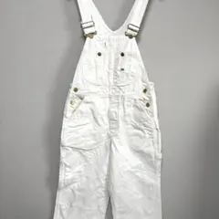 リー LEE オーバーオール 白 ホワイト 28✖️33 サロペット M つなぎ