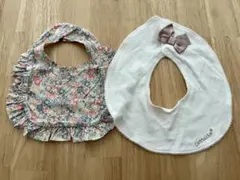 スタイ　花柄　リボン　2枚セット