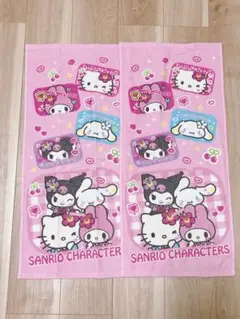 【早い者勝ち】 サンリオキャラクターズ コギャル フェイスタオル 2枚セット