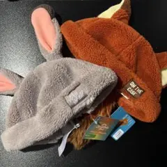 新品タグ付　ズートピア　ファンキャップ　ニック　ジュディ　香港ディズニー　帽子