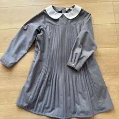 襟付き長袖ワンピース 120