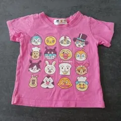 【翌日発送】アンパンマン キャラクター Tシャツ ピンク 保育園 幼稚園