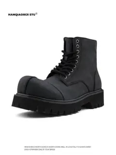 正規店購入　HANQIAORIJIオリジナル構造デザイン 厚底ブーツ