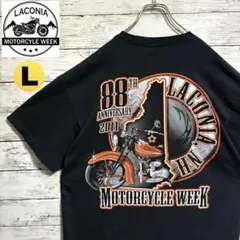 US古着　Laconia Motorcycle Week 両面プリント　Tシャツ