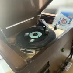 Columbia G-241ポータブル蓄音機 木目 オイル グリスアップ済み