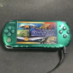 動作OK PSP 3000 本体　グリーン