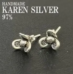 シルバーピアス カレンシルバー フラワー タイシルバー ハンドメイド #76