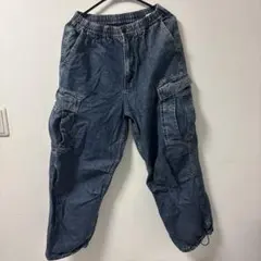 GU デニムカーゴパンツ Sサイズ　ジーユー
