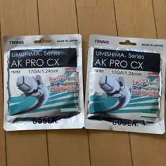 【2セット】ゴーセン ウミシマ AK プロ CX 17 テニス　ガット