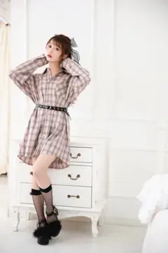 Honey Cinnamon 大谷映美里　コラボビッグチェックシャツ