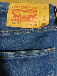 LEVIS 501 CT W28 L32 ストレートデニムジーンズ　リーバイス