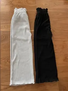 美品　ロングパンツ 2点セット 150cm リブ メロウ加工のサムネイル