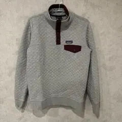 【パタゴニア】シンチラ　キルティング　スナップT フリース　グレー　レア　S
