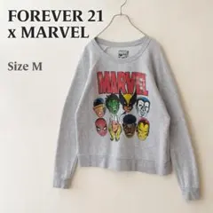 【*オ様 FOREVER21×MARVEL コラボスウェット トレーナー M グ