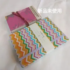 【ハンドメイドノート】新品未使用　2冊セット　ファブリック　タイ　インド