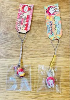 ハローキティ ご当地 限定 メロンパンバージョン ストラップ 根付