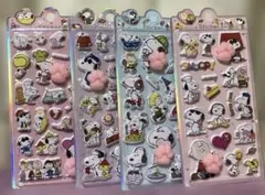 スヌーピー 肉球ぷにぷにシール　4枚セット②
