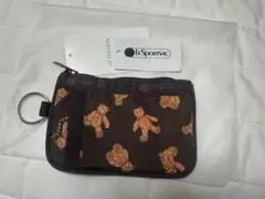 LeSportsac クマ柄カードケース