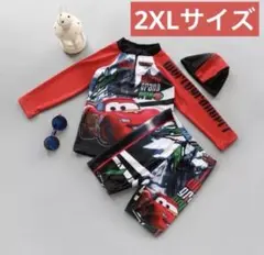 カーズ 水着セット 赤黒 120cm