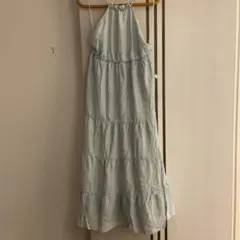 ZARA ロングドレス 淡いブルー