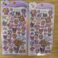 【正規品】2枚セット　うるちゅるポップシール　日焼け　キティ サンリオ