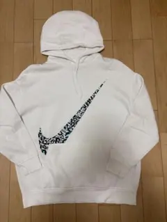 NIKE ナイキ　ヒョウ柄ビッグロゴ　スウォッシュ　パーカー　XL