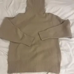 ドゥーズィエムクラス　ベージュ タートルネック セーター Fサイズ