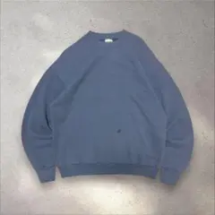FRUITOFTHELOOM90s〜00sメキシコ製無地スウェットサンフェードL
