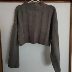 SELECT MOCA クロップドニット 長袖